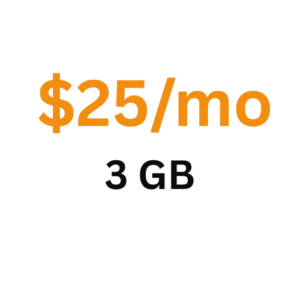 $25/mo 3 GB