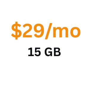 $29/mo 15 GB