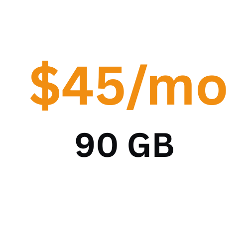 $45_mo 90 GB