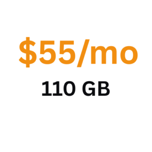 $55/mo 110 GB